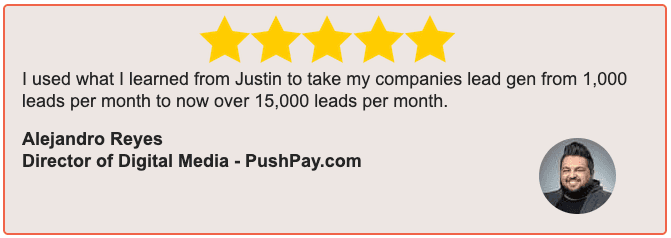 Alejandro Reyes Testimonial - Scaled from 1,000 to 15,000 leads per month