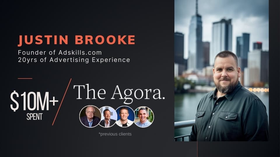 Justin Brooke - Founder of AdSkills with 20 years of advertising experience